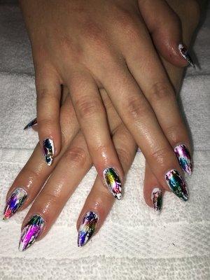 Foiling nails by Reidun