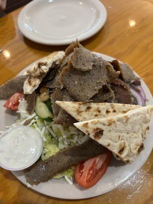 Greek salad with Gyro meat