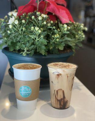 LIMITED TIME ONLY! Chocolate Peppermint Eggnog Latte