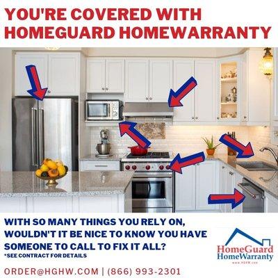 Why not protect all those investments in comfort and convenience with a home warranty that will cover it all.