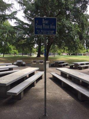 Bear Group Picnic Area can be reserved for events, family gatherings etc.