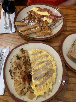 customized omelette , Lumberjack Griddle Specialtie