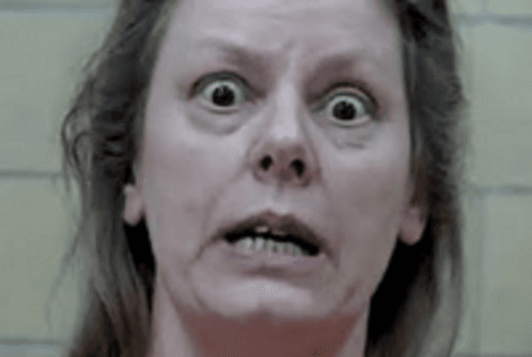 THING 1 - Aileen Wuornos look-alike psycho cashier 0130 stared at me like this at her register while she shat herself.