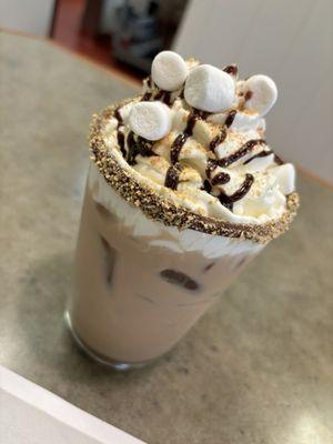 Smores Iced Campfire Latte