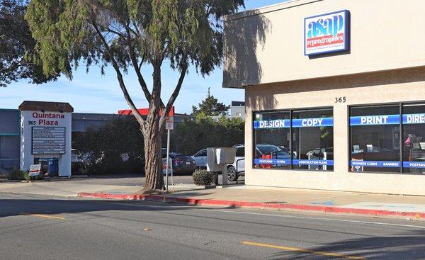 Located in the Quintana Plaza next to ASAP Graphics with easy parking, in Morro Bay, Ca.