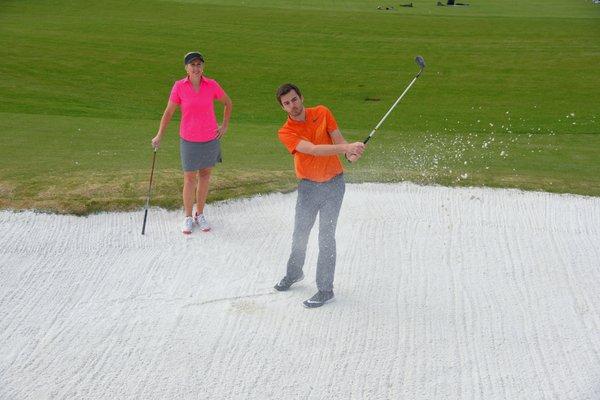 Bunker lessons at St. Louis Golf Lessons