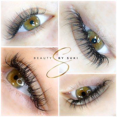 Eyelashes extensions classic look