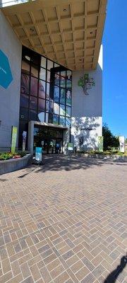 Exterior of Family History Library.