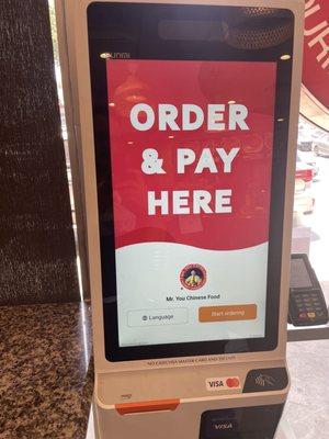 Use the self ordering kiosk you won't wait for your order !