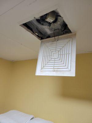 Broken exhaust fan