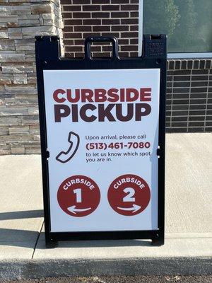 Now offering curbside pickup!