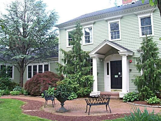 Front entrance of Alphabet Academy located in the former Colonial Tymes Restaurant