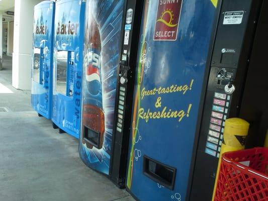 Vending Machines located in the shopping center.