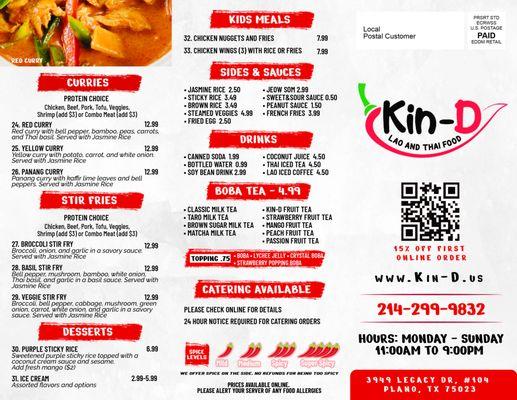 Menu Front