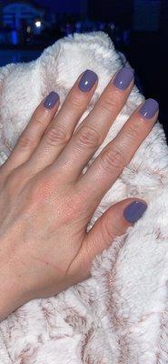 Gel manicure.