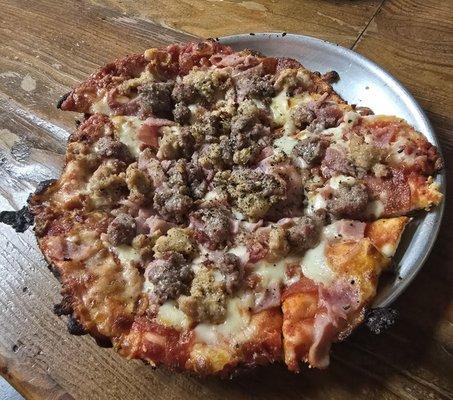 Meat lover personal pan thin crust