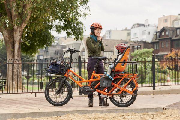 Safety and comfort are key for happy kids, and happy parents when ebiking together.