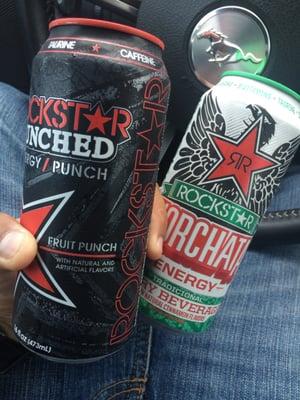 Rockstar fix.....Horchata one better be good Wendy!!!! Lol