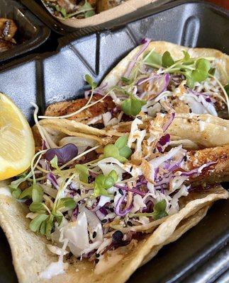 Salmon tacos