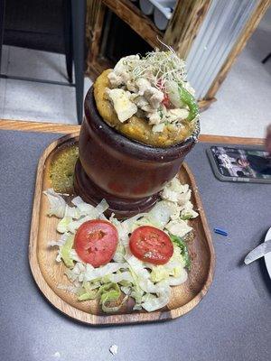 Mofongo con Pollo