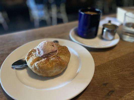 Rhubarb galette