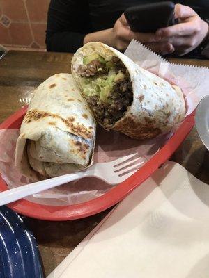 Carne asada burrito