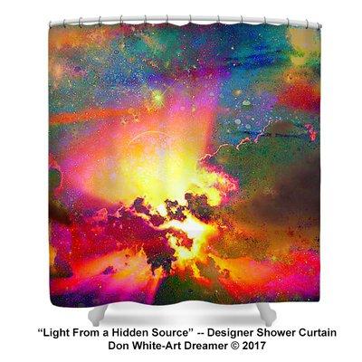 Start your day in a brand new way!  Step into a new world every morning with a designer shower curtain by Don White- -Art Dreamer