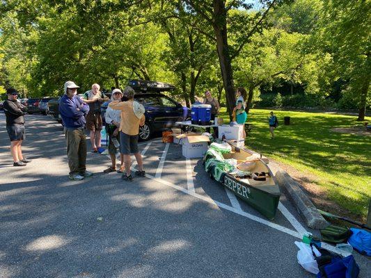 Kayaking with riverkeepers