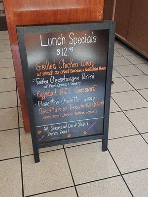 This week's specials.