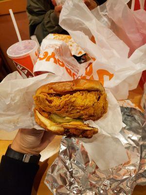 Spicy chicken sandwich