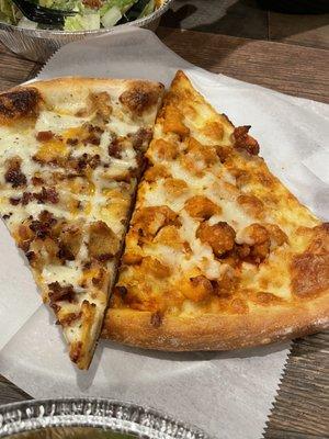 Chicken Bacon Ranch Slice and Buffalo Chicken Slice