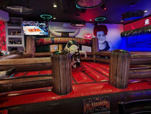 Mechanical bull available on Tuesdays