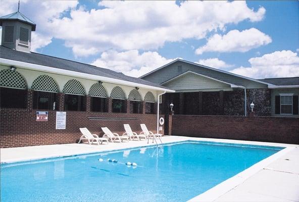 Swimming pool and tanning deck