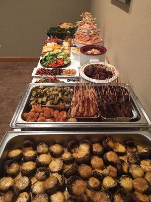 Catered items for Christmas party 2018