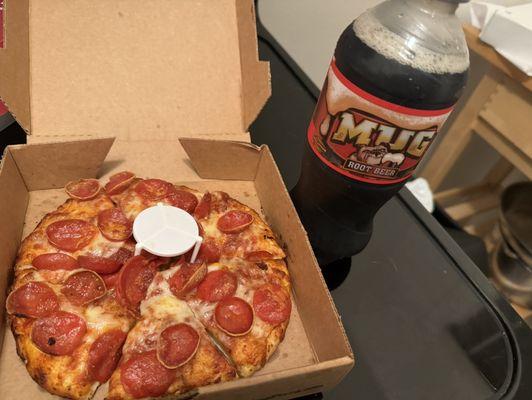 Kings won last night. Free small mini pizza with a pop purchase!