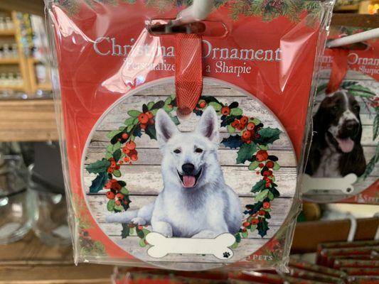 Christmas ornament dog