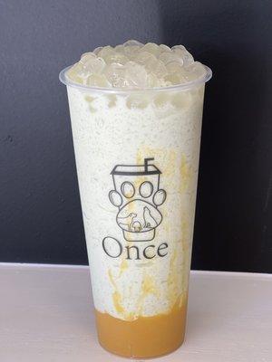 Avocado & Mango Smoothie with Crystal Boba