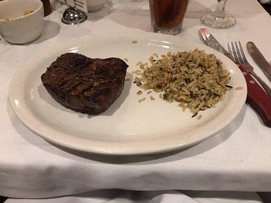 Top Sirloin with Wild Rice