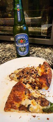 it's cold outside, but beer well 00 beer & pizza is delicious