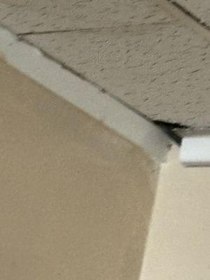 Holes in the ceiling of the rooms!!