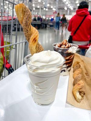 Churro ice cream - personal invention. This needs to be a thing at all Costcos.