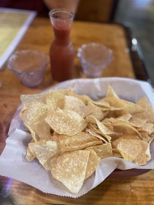 Complementary Chips & Salsa. Fresh.