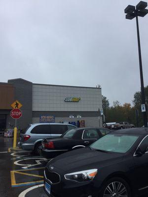 Subway -- Stallbrook Marketplace : 250 Hartford Avenue / Route 126, Bellingham               Storefront (in Walmart)