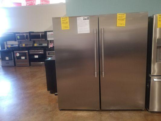 All Refrigerator All Freezer 19 cubic foot each. Great forma any business.