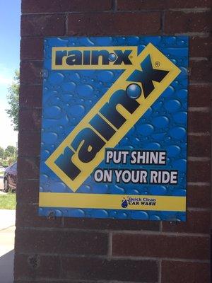 rain-x is one of the options in the do-it-yourself bay. I love rain-x.