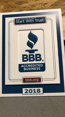 The only A+ BBB accredited repair shop in the area!