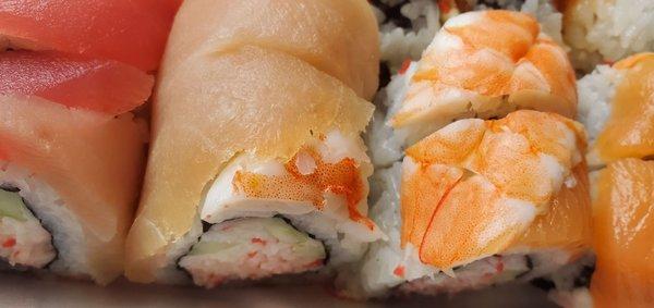 Rainbow roll with shrimp?