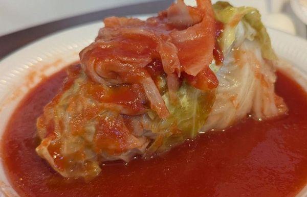 Sweet and sour cabbage roll