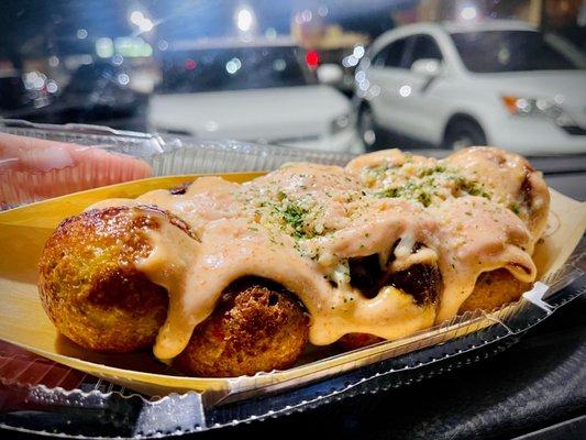 Cheese and Mentaiko Takoyaki