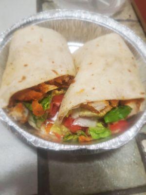 Buffalo chicken  wrap